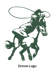 an illustration of a man with a hat and lassso sitting on a horse 