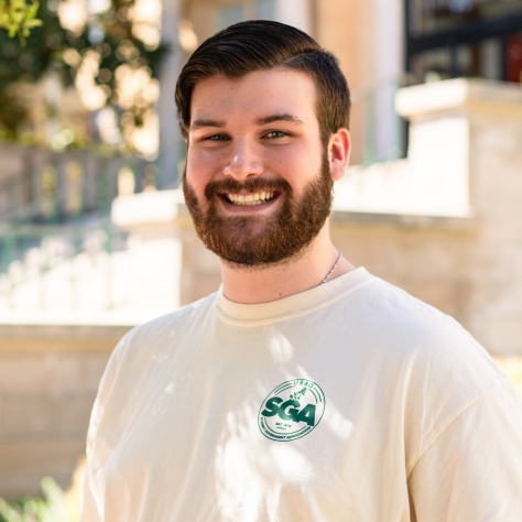 Image of Danner McGarrah in SGA shirt