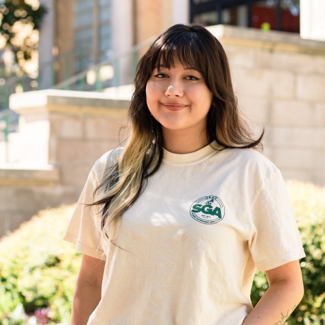 Image of Natasha Fryhover in SGA shirt