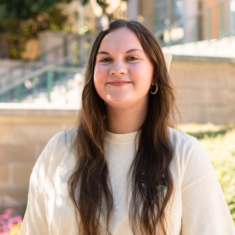 Image of Savannah Alldredge in SGA shirt